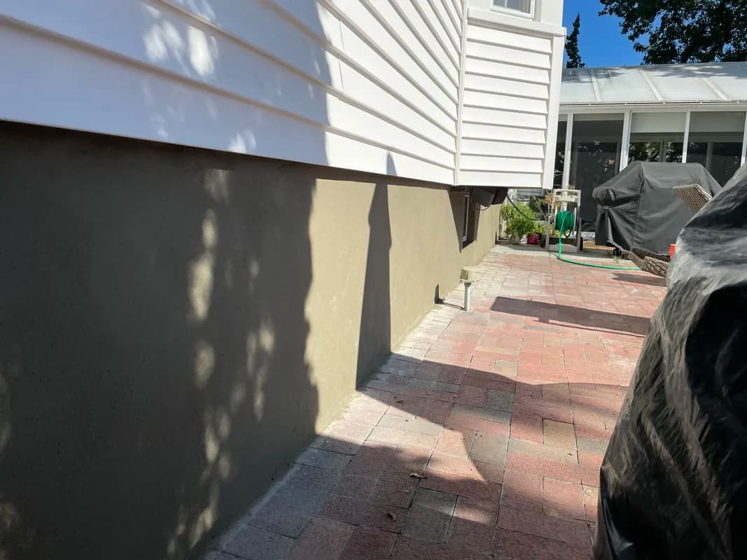 Waterproofing project by A&E Exteriors LLC in New Jersey